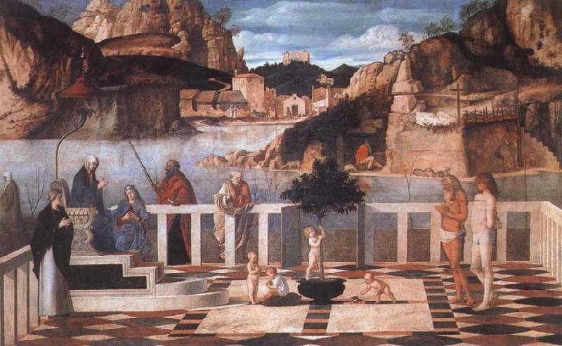 Giovanni Bellini Sacred Allegory Sweden oil painting art